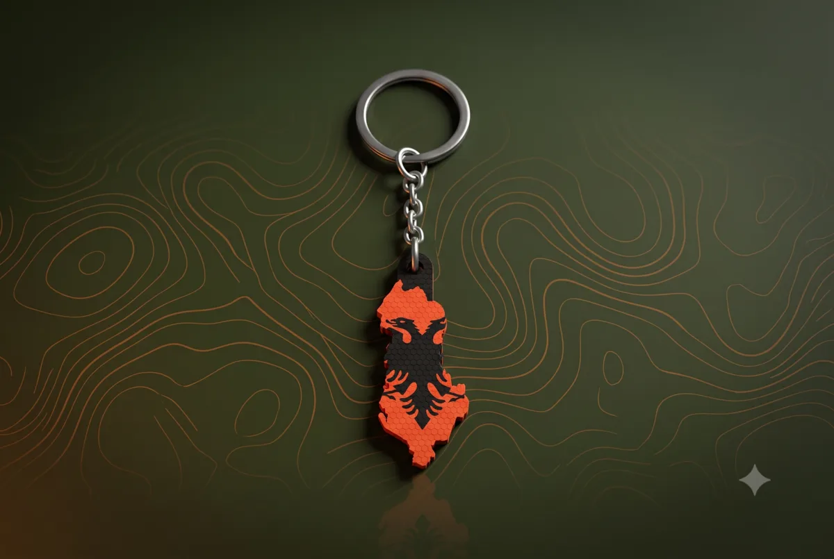 Albania Keychain