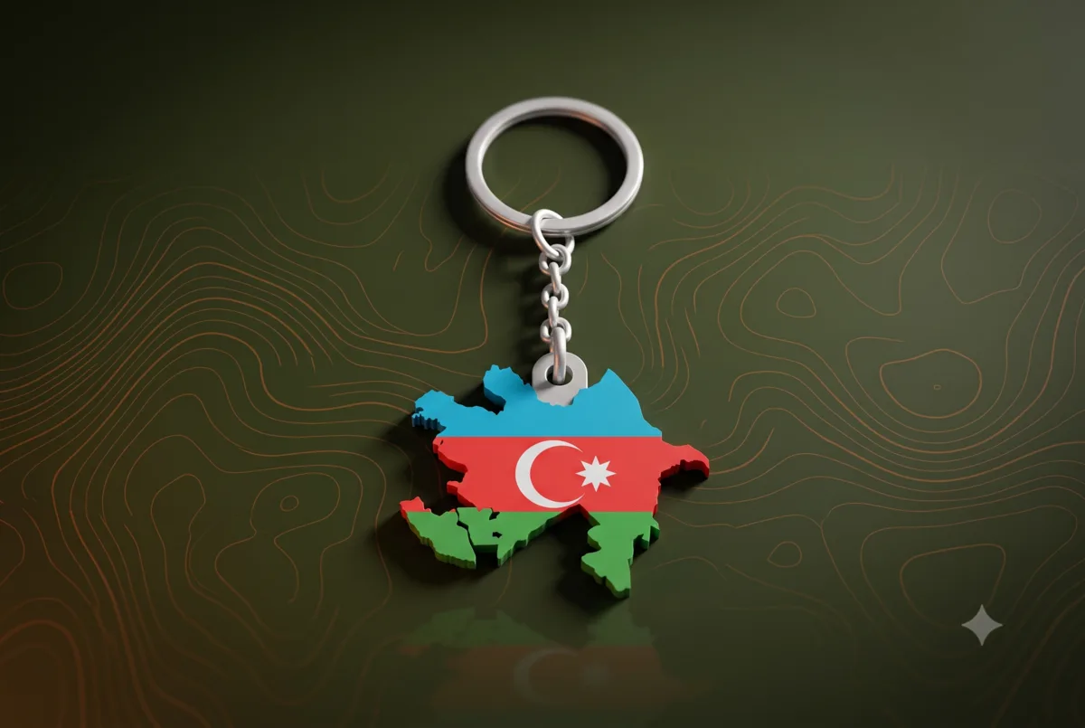 Azerbaijan Keychain