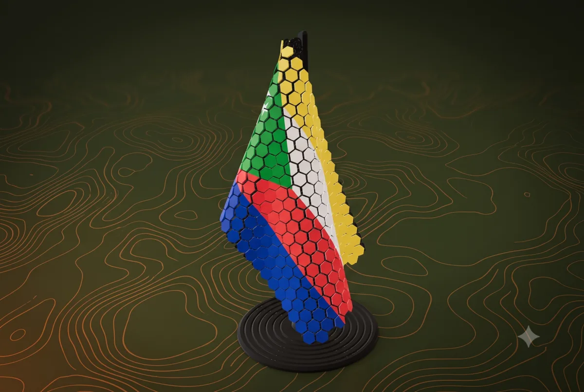 Comoros Flag Pole