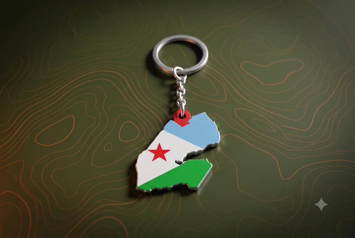 Djibouti Keychain