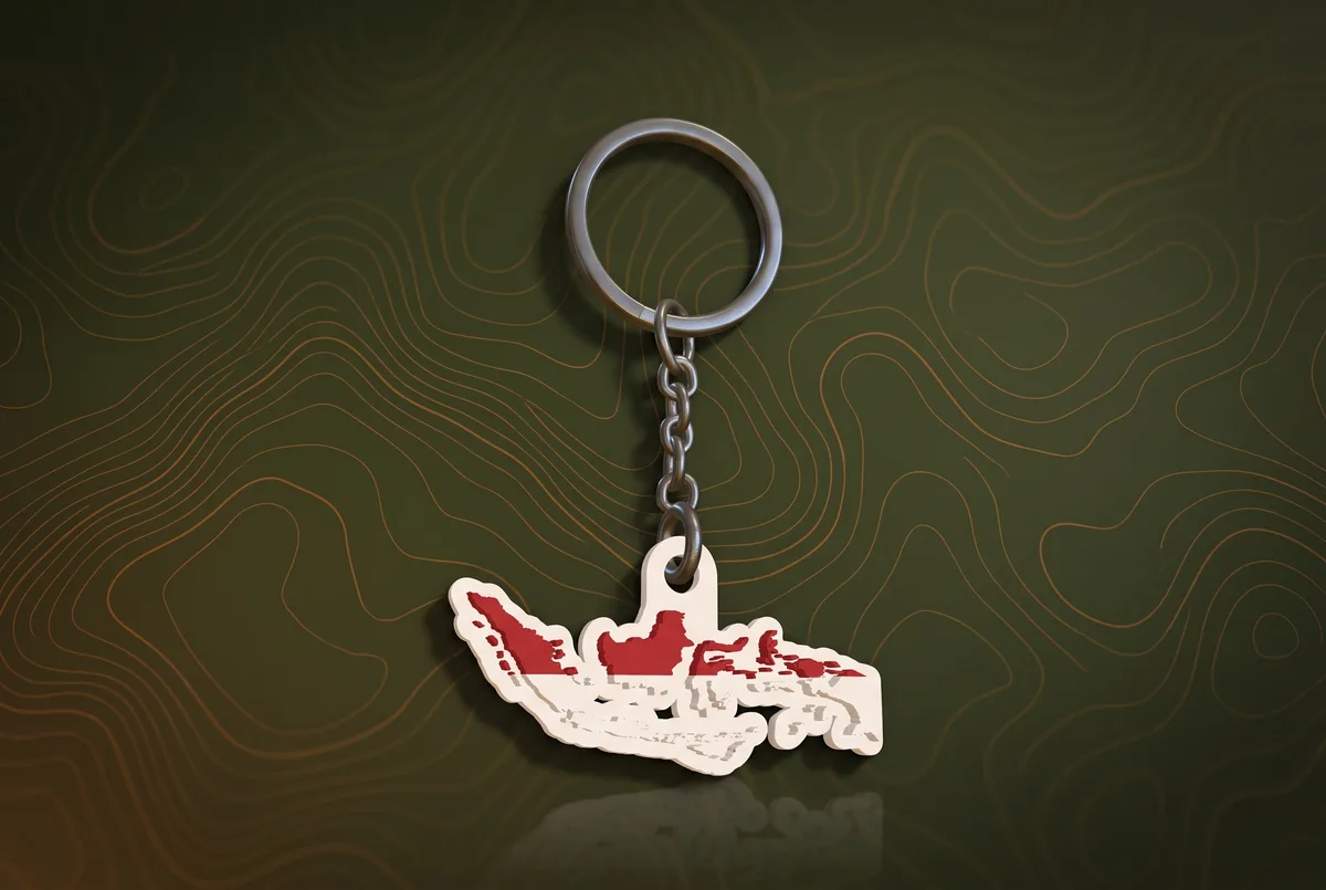 Indonesia Keychain