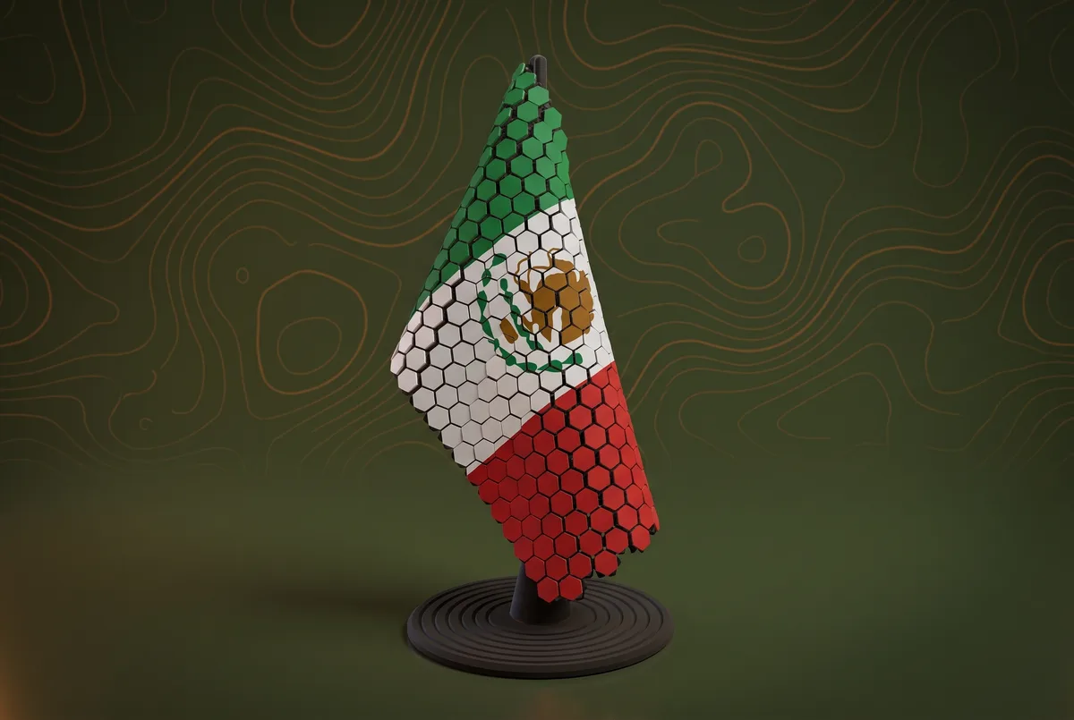 Mexico Flag Pole