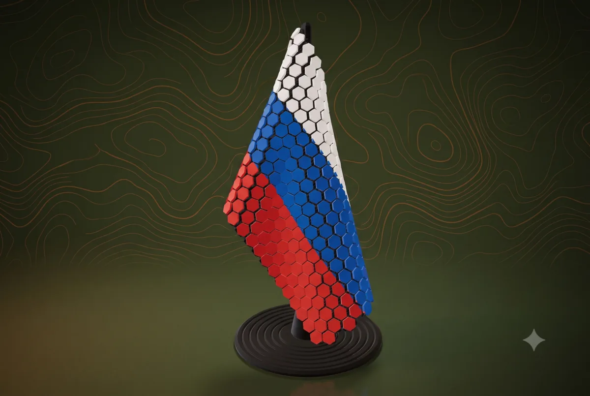Russia Flag Pole