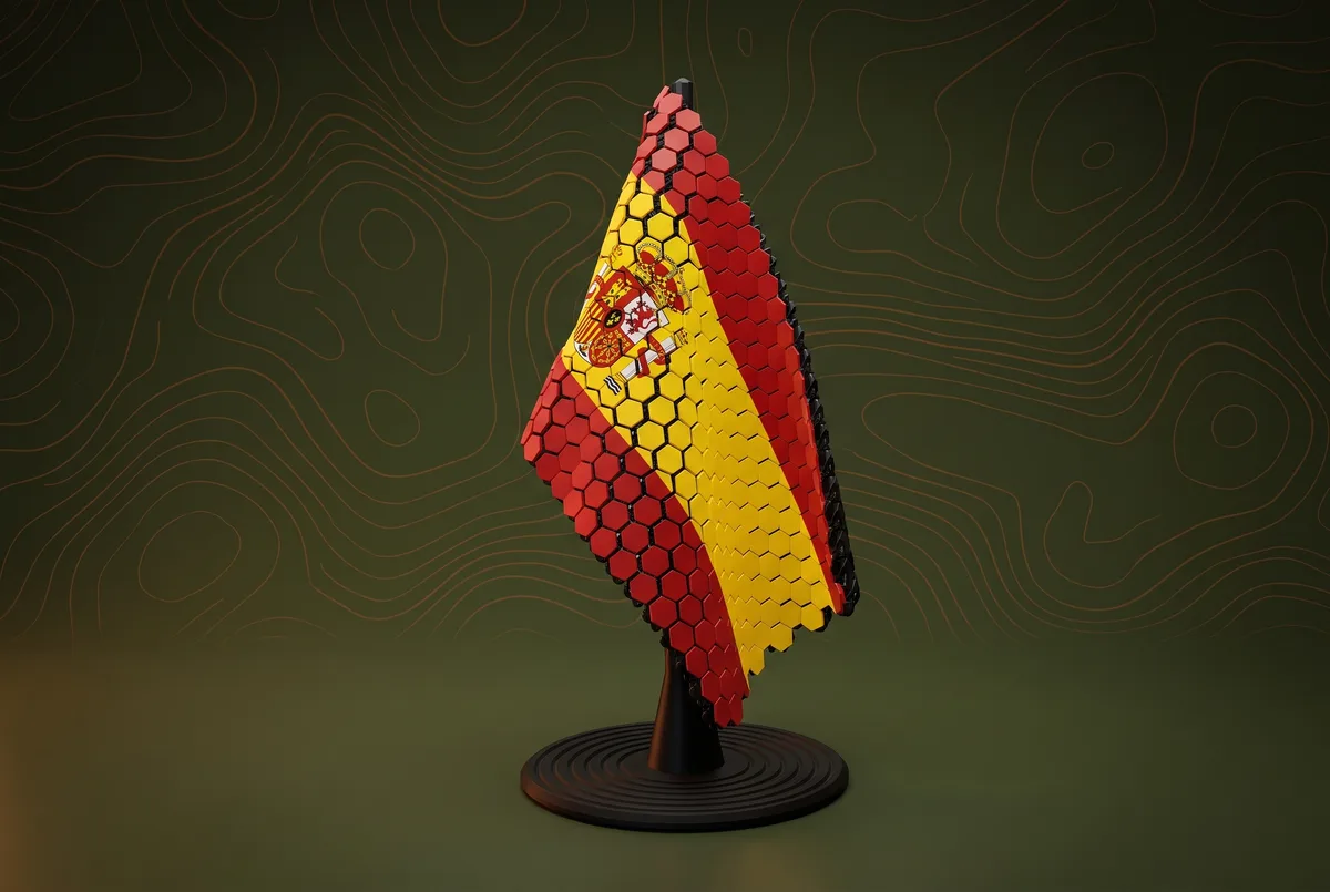 Spain Flag Pole