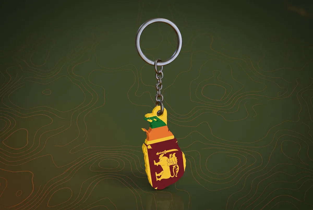 Sri Lanka Keychain