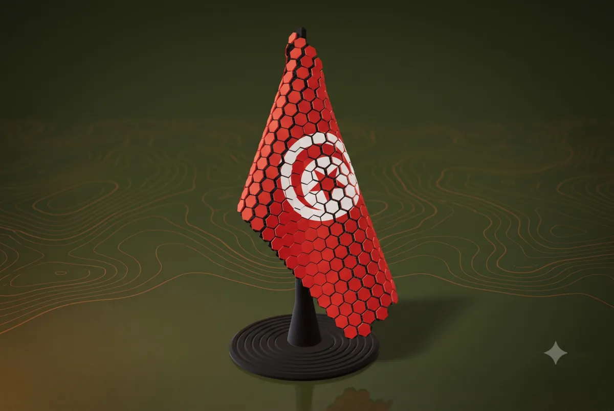 Tunisia Flag Pole