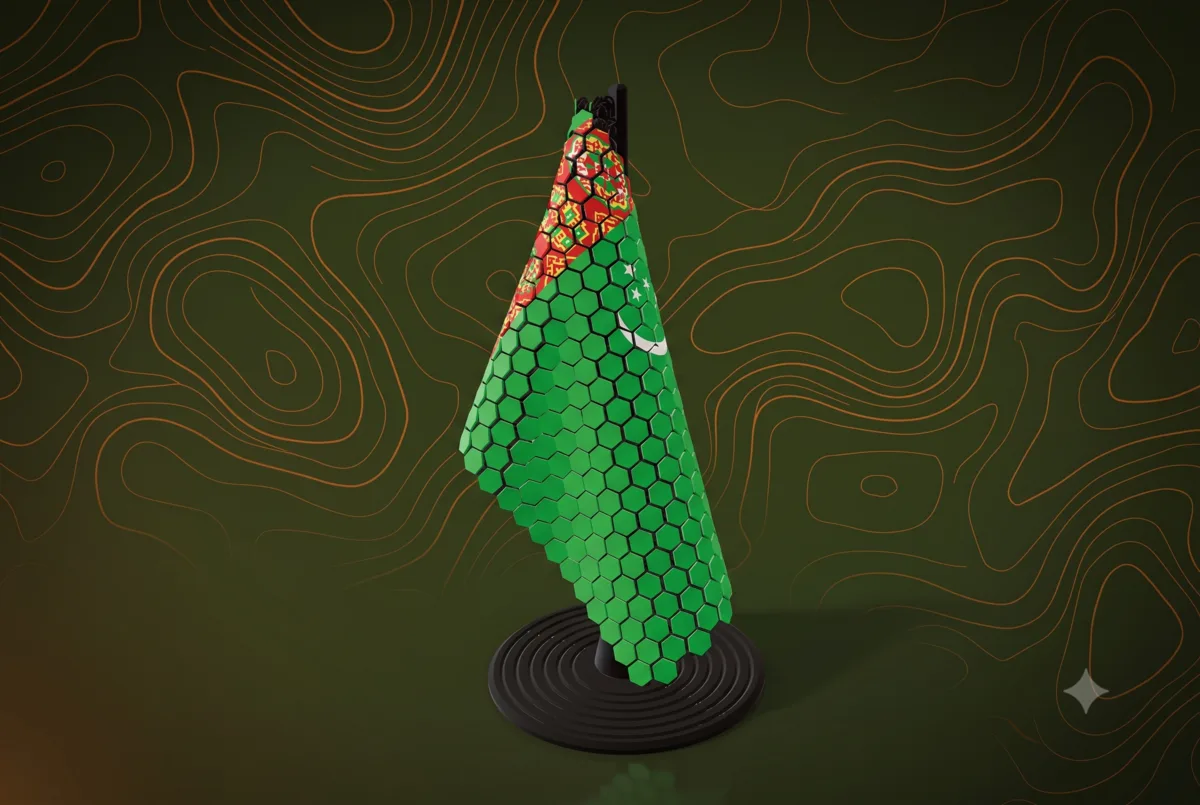 Turkmenistan Flag Pole